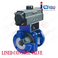 YOUFUMI PFA LINED V PORT BALL VALVE