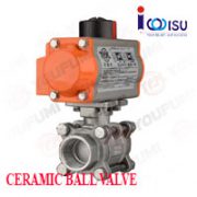 YOUFUMI PNEUMATIC 3 PC CERAMIC BALL VALVE