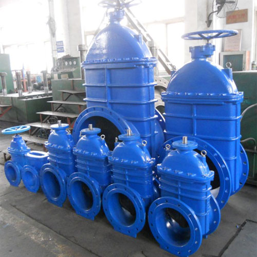 BIG SIZE RUBBER SEAT GATE VALVE MAIN DIMENSION
