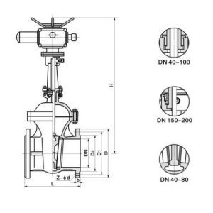 Z941H-16P ELECTRIC GATE VALVE Z941H-16P ELECTRIC GATE VALVE