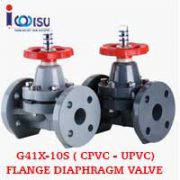 G41X-10S CPVC FLANGE DIAPHRAGM VALVE