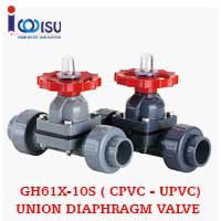 GH61X-10S CPVC UNION DIAPHRAGM VALVE