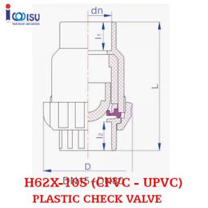 UPVC PLASTIC CHECK VALVE