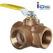 3 pieces-reduced bore-ball valve-aluminium bronze