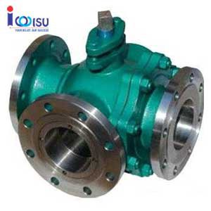 FLANGE TYPE THREE WAYS BALL VALVE