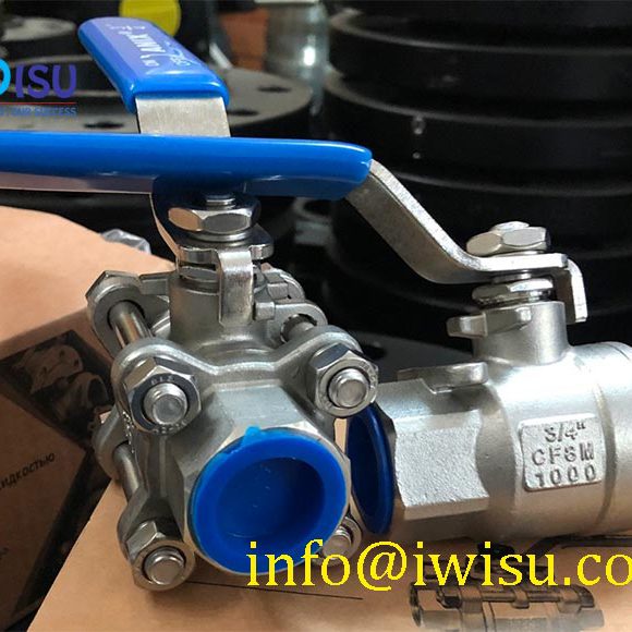 ball valve inox 304-van bi inox 304 nối ren-van bi inox 2 thân