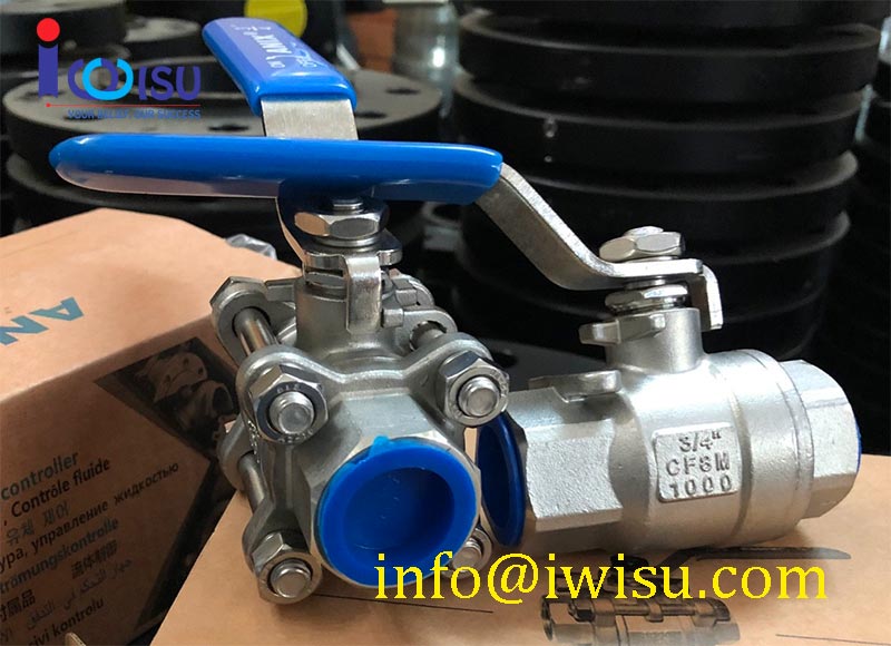 ball valve inox 304-van bi inox 304 nối ren-van bi inox 2 thân