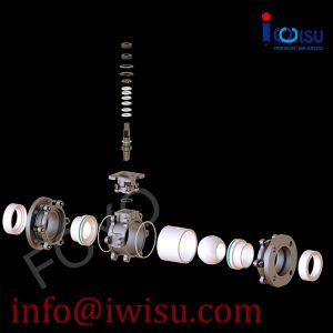 CEBA-CAST BODY FULL LINED CERAMIC BALL VALVE - 1