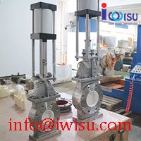 CERAMIC KNIFE GATE VALVE FOR SLURRY AND FLY ASH