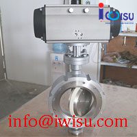 PNEUMATIC WAFER TYPE CERAMIC BUTTERFLY VALVES