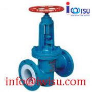 J41F4-16C PTFE LINED GLOBE VALVE