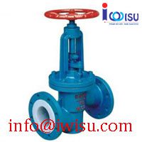 J41F4-16C PTFE LINED GLOBE VALVE